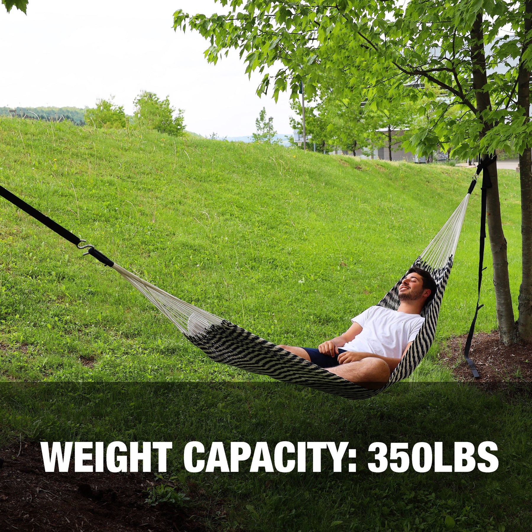 Weight capacity of 350 pounds.
