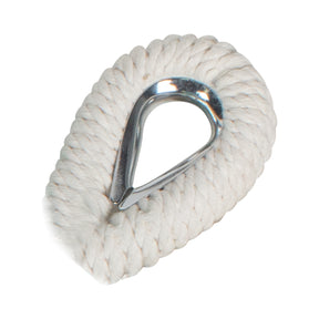 Close-up of rope loop that enables the Bliss Hammocks hammock to be hung.