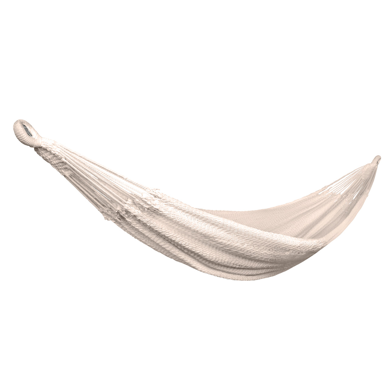 Traditional Rope Hammock w/ Braided Rope Ends & Hanging Ropes | 60-in. Wide | 350 Lb. Capacity