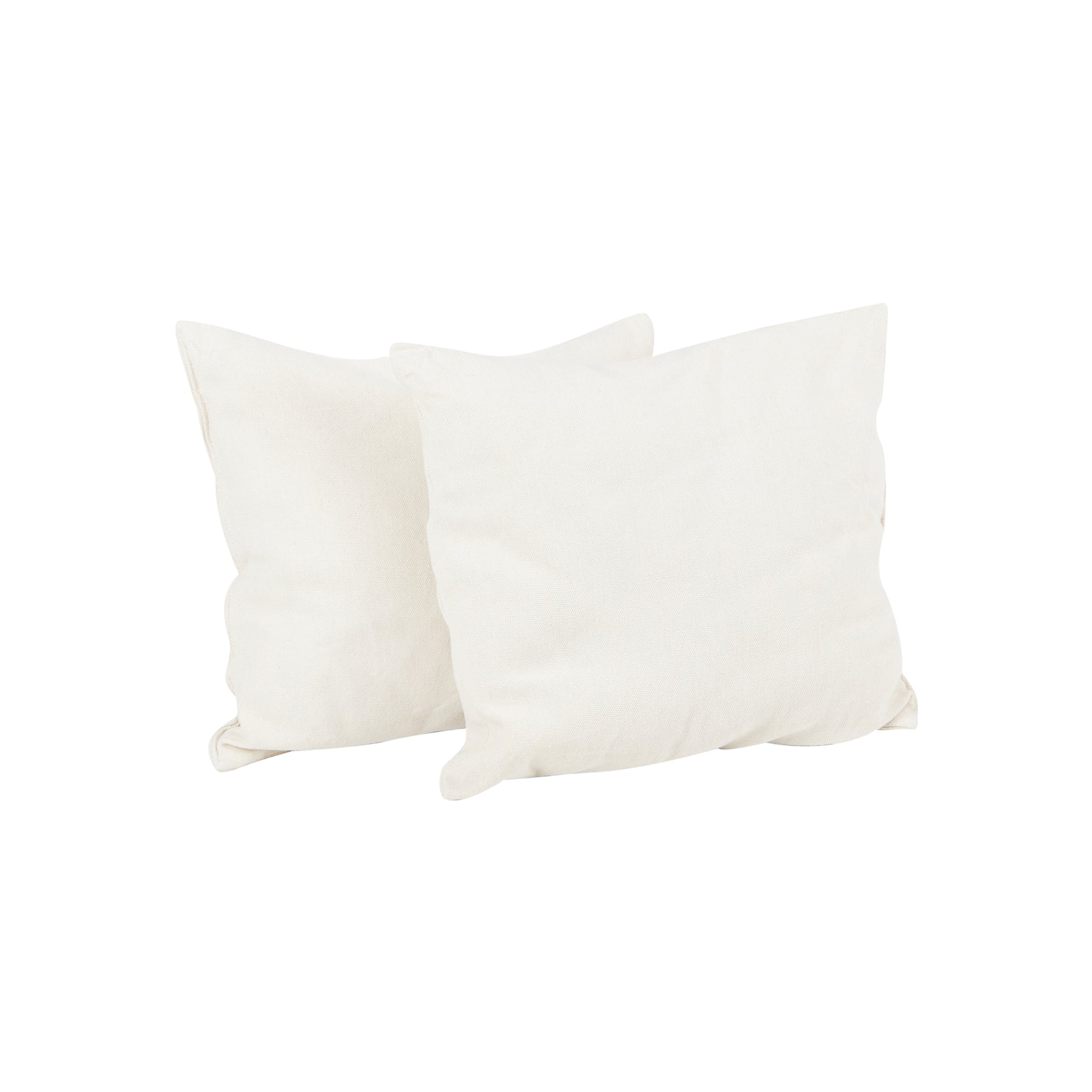 Two matching pillows for Bliss Hammocks 40-inch Wide Fringed Hammock Chair in the natural variation.