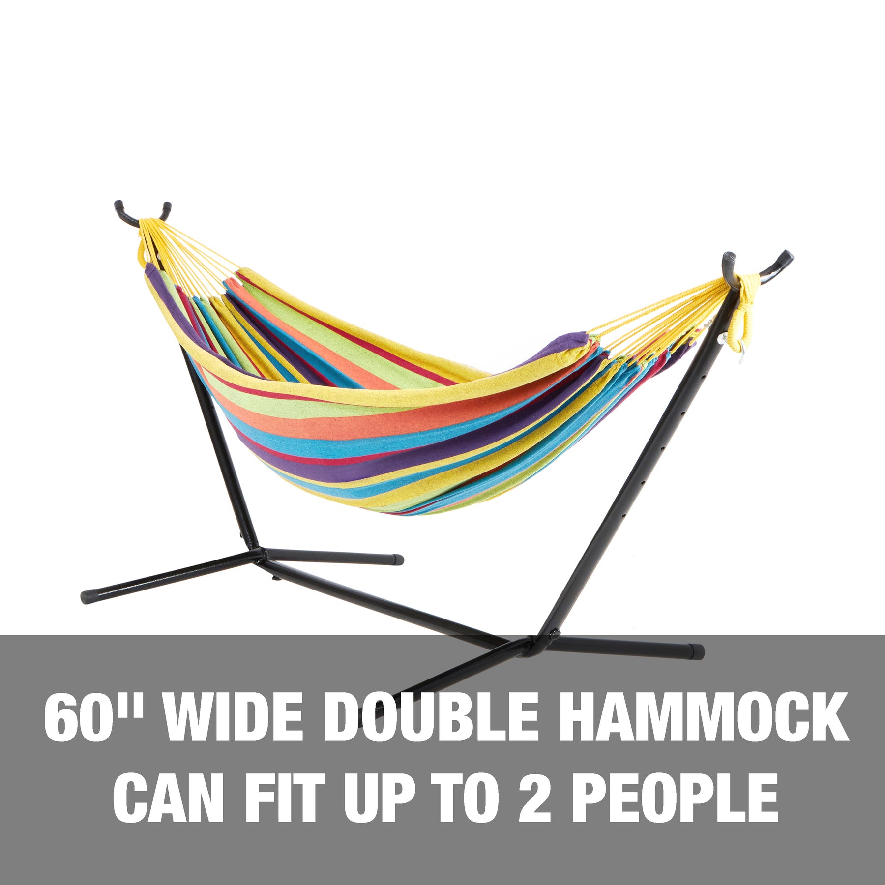 Bliss Hammocks 60-inch Wide Double Hammock with Stand can fit up to 2 people