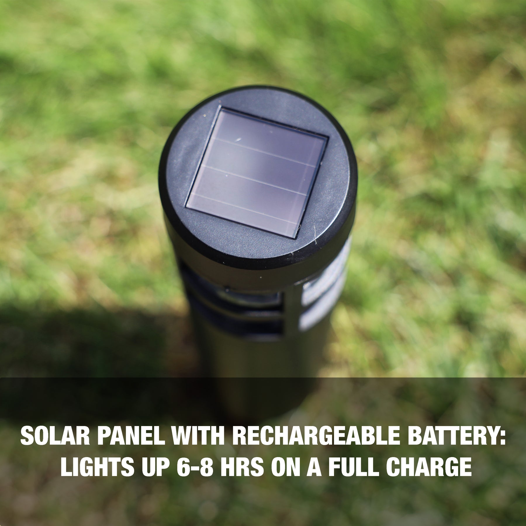 Solar Powered LED Pathway Lights | 14-in. Tall | 6-Pack | ABS Casing | Waterproof IP44