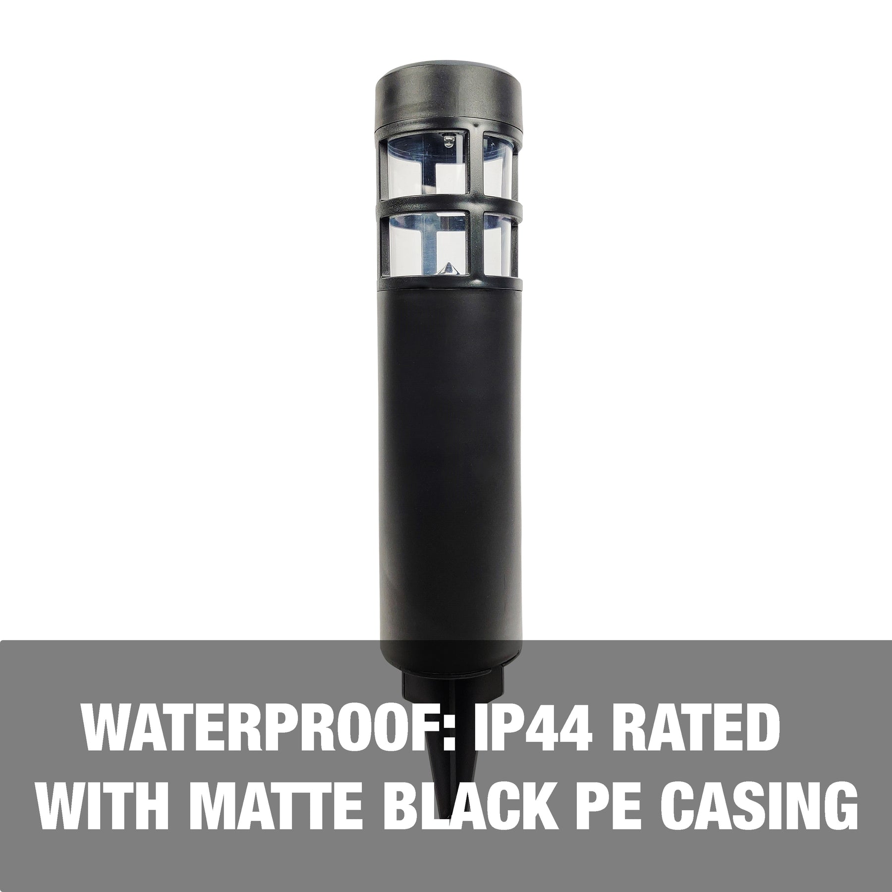 Solar Powered LED Pathway Lights | 14-in. Tall | 6-Pack | ABS Casing | Waterproof IP44