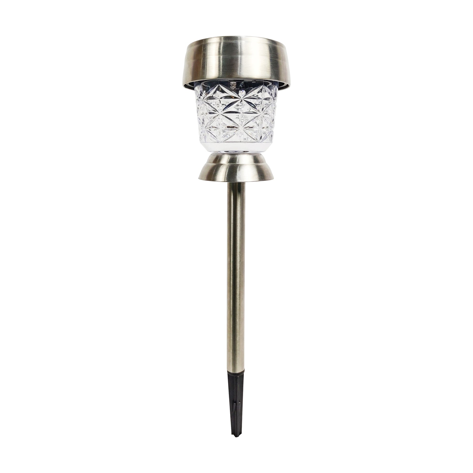 Bliss Outdoors 14-inch Tall Stainless Steel Solar Powered LED Pathway Light.