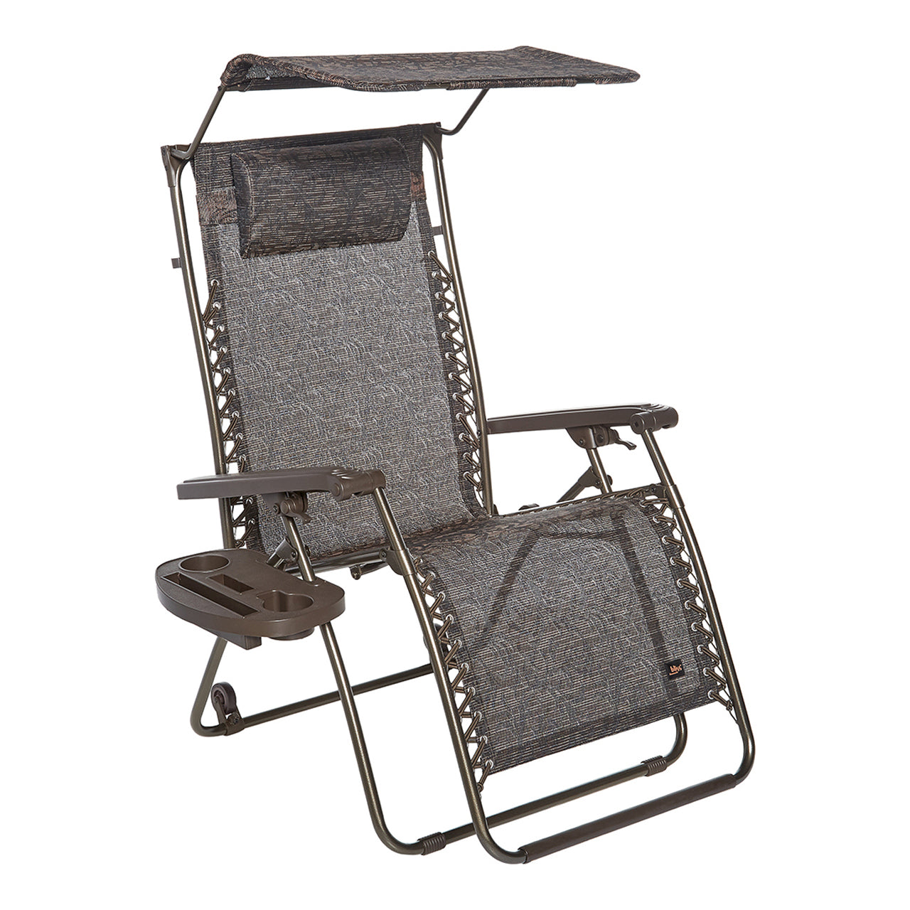 Bliss Hammocks Gravity Free Chair with the Wheel Kit attached to the base in the back.