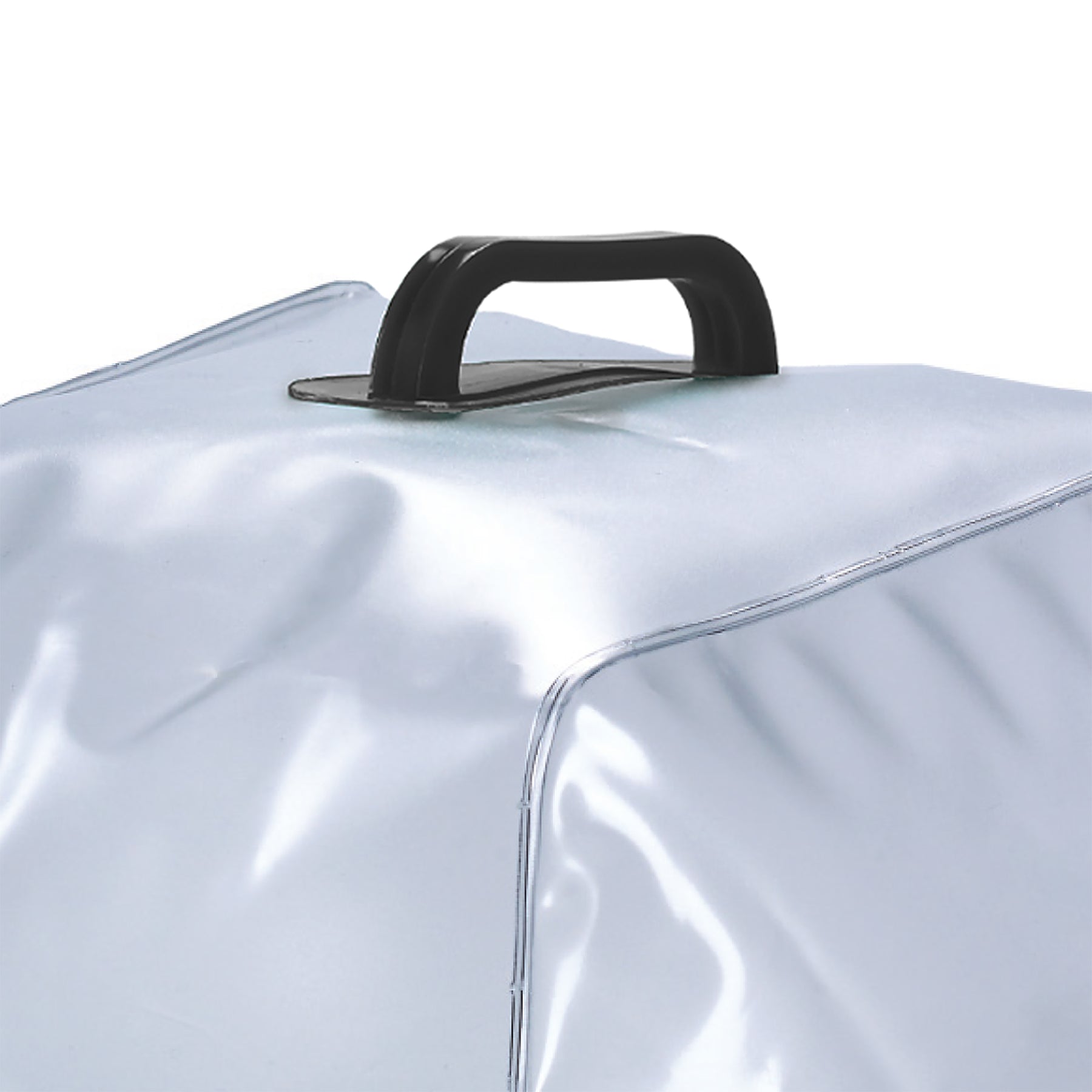 Close-up of handle on the TrailGear 5 Gallon Collapsible Water Container with Handy on and off Spout.