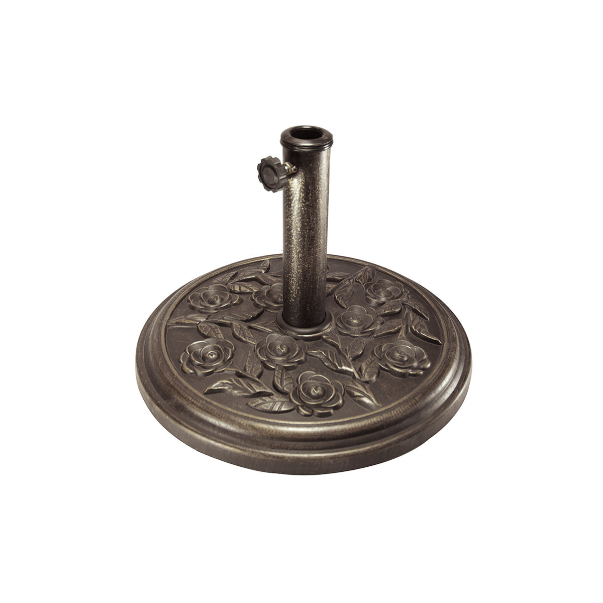 Bliss Outdoors Heavy-Duty Umbrella Base in the rose variation.