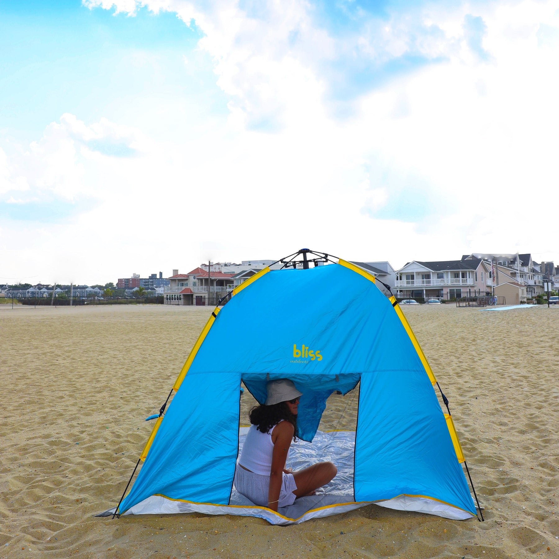 elissia pop-up beach tent Bliss Hammocks Pop-Up Beach Tent W/ Carry Bag | Sun Protectant & Wind Resistant, Durable, Breathable Mesh Walls