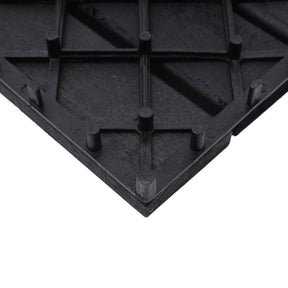 Bliss Outdoors Hardwood 12-Slat Interlocking Deck Tiles