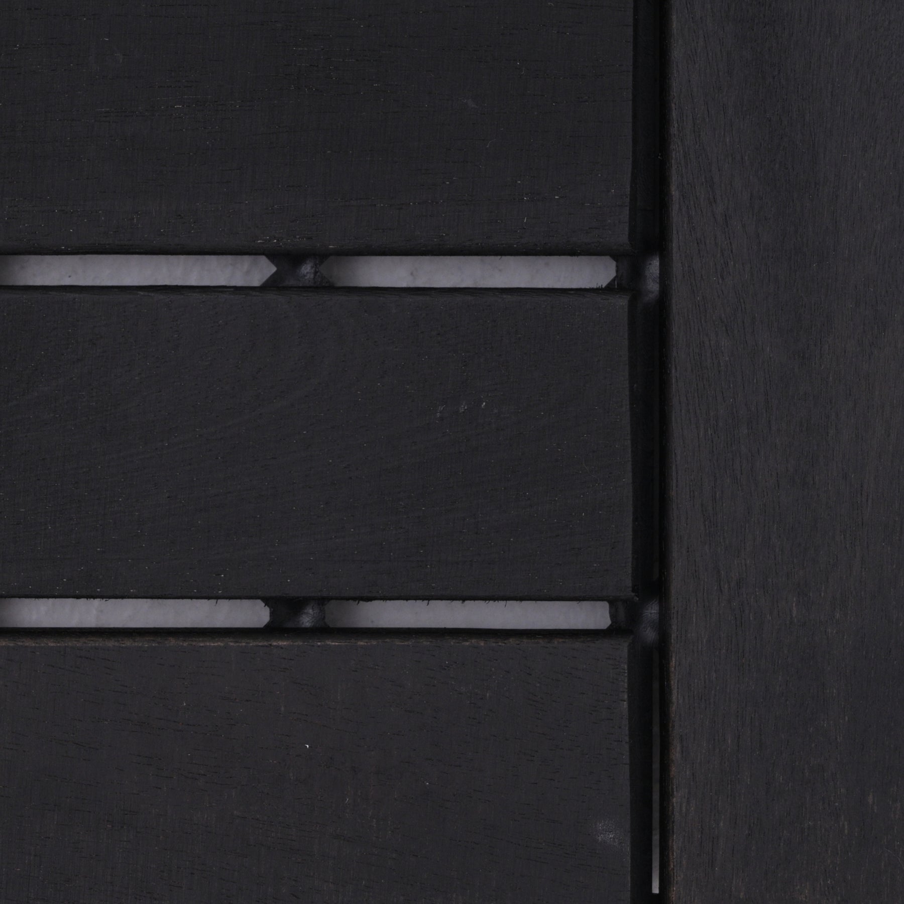 Bliss Outdoors Hardwood 12-Slat Interlocking Deck Tiles