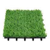 Bliss Outdoors 12"x12" Artificial PP Grass Interlocking Tiles | Green