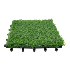 Bliss Outdoors 12"x12" Artificial PP Grass Interlocking Tiles | Green