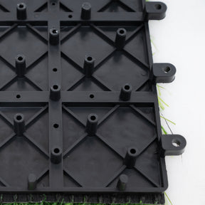 Bliss Outdoors 12"x12" Artificial PP Grass Interlocking Tiles | Green