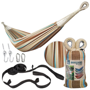 Bliss Hammocks Hammock in a Bag W/ Rope loops + Hanging Hardware + Universal Multi-Loop Suspension System | 40-in. Wide | 220 Lb. Capacity