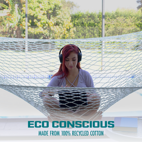 Cotton Rope Hammock w/ Spreader Bar & Hanging Hardware | 60-in. Wide | 450 Lb. Capacity