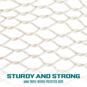 Cotton Rope Hammock w/ Spreader Bar & Hanging Hardware | 60-in. Wide | 450 Lb. Capacity