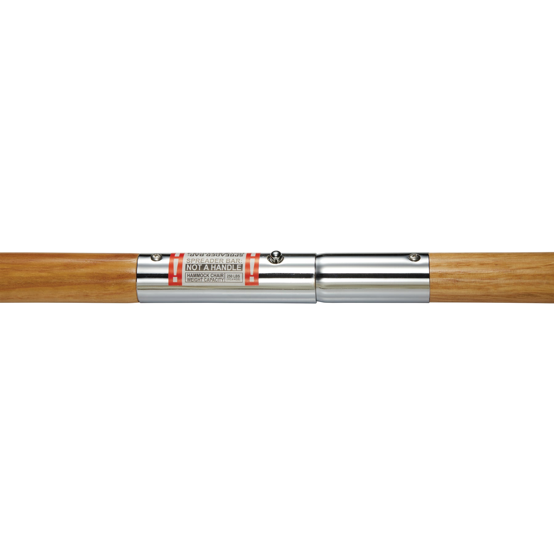 Close-up of the 2-peice spreader bar.