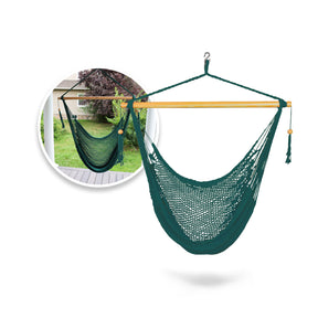 Island Rope Hammock Chair w/ Spreader Bar & Hanging Hardware | 40-in. Wide | 265 Lb. Capacity