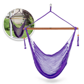 Island Rope Hammock Chair w/ Spreader Bar & Hanging Hardware | 40-in. Wide | 265 Lb. Capacity