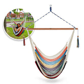 Island Rope Hammock Chair w/ Spreader Bar & Hanging Hardware | 40-in. Wide | 265 Lb. Capacity