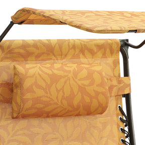 Gravity Free Chair W/ Canopy, Drink Tray, & Pillow | 32-in. Wide XL | Weather & Rust Resistant | 360 Lb. Capacity