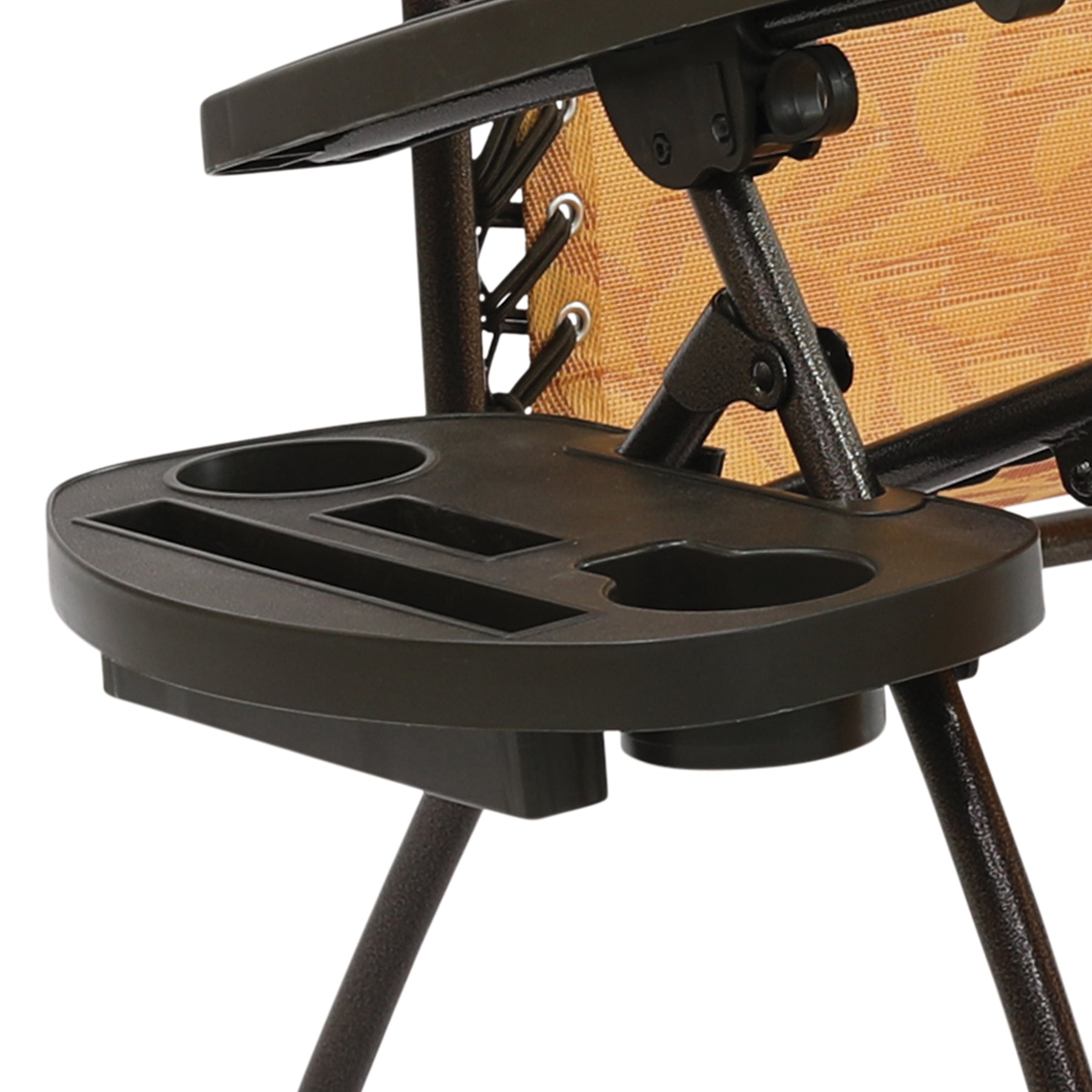 Gravity Free Chair W/ Canopy, Drink Tray, & Pillow | 32-in. Wide XL | Weather & Rust Resistant | 360 Lb. Capacity