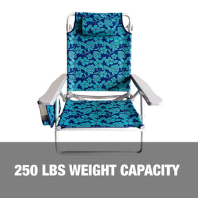 Bliss Hammocks Folding Beach Chair has a 250 pound weight capacity.