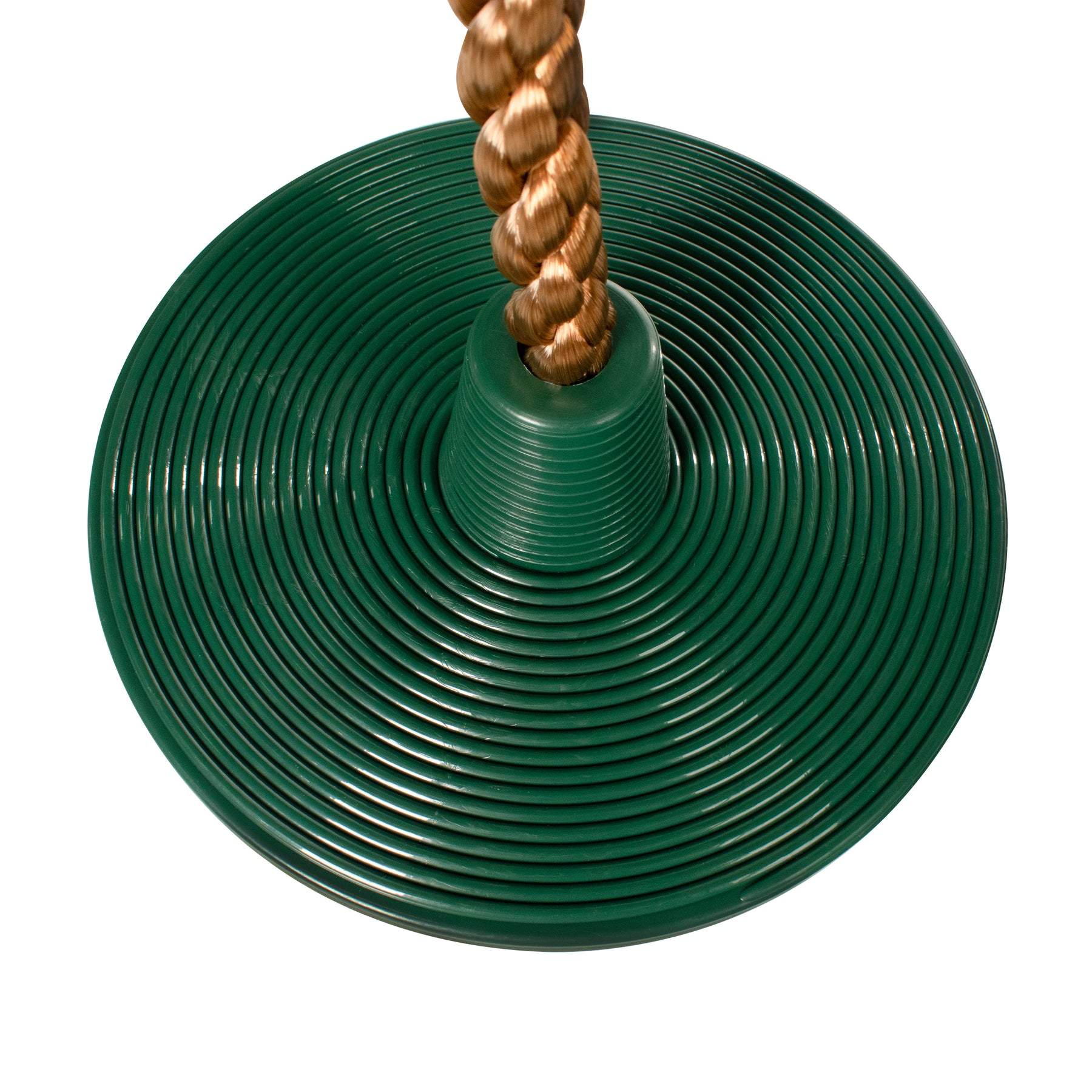 Close-up of the base for the Bliss Outdoors Rope Climber Swing, showing the grooves for better grip.