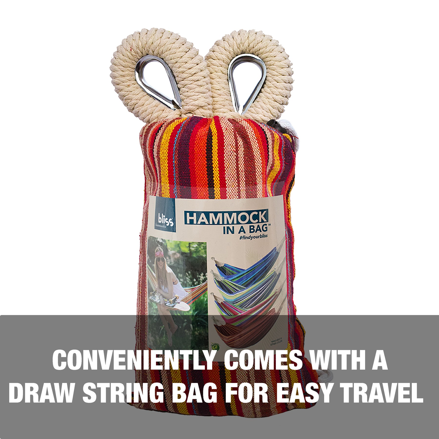 Conveniently comes with a draw string bag for easy travel.