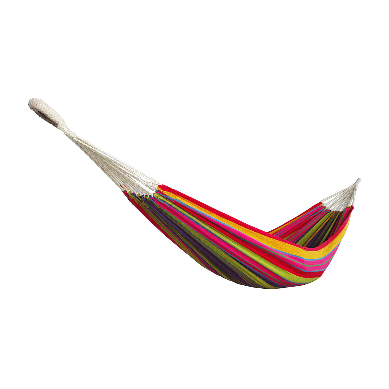 Bliss Hammocks 40-inch Wide Hammock in a Bag with Hand-woven Rope loops in the Mardi Gras variation.
