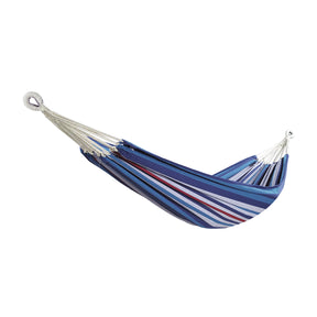 Bliss Hammocks 40-inch Wide Hammock in a Bag with Hand-woven Rope loops in the America's Cup variation.