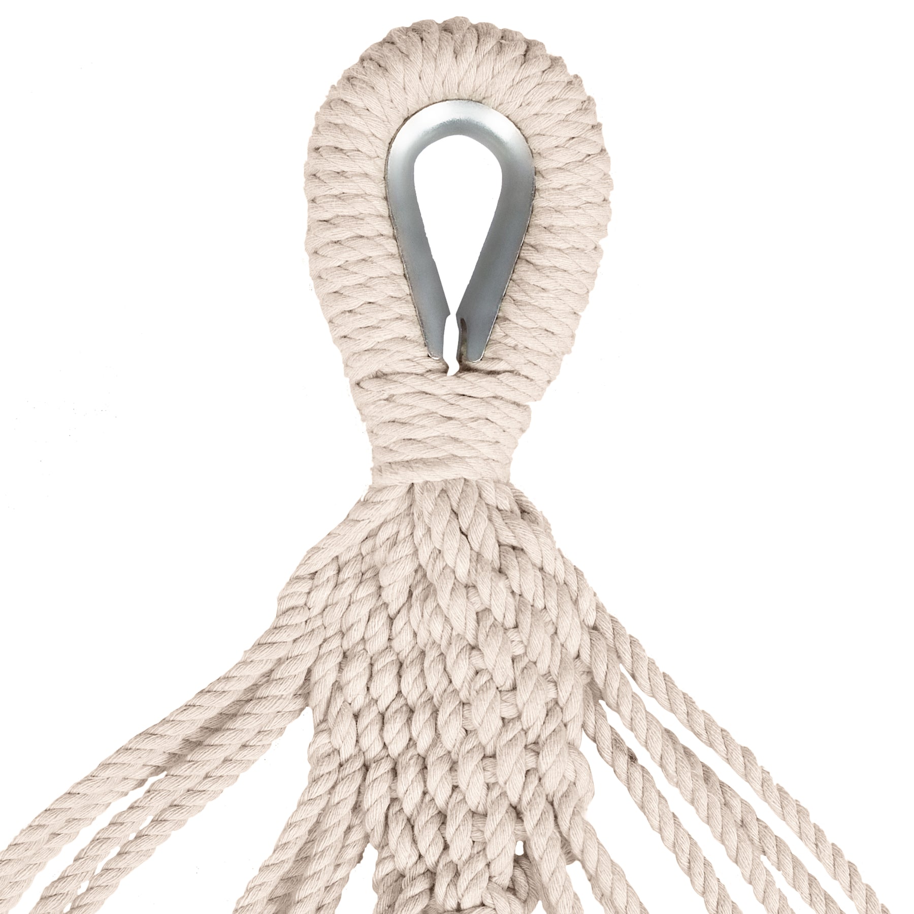 Close-up of the Rope Loop for the Bliss Hammocks Hammock in a Bag that enables it to be hanged.