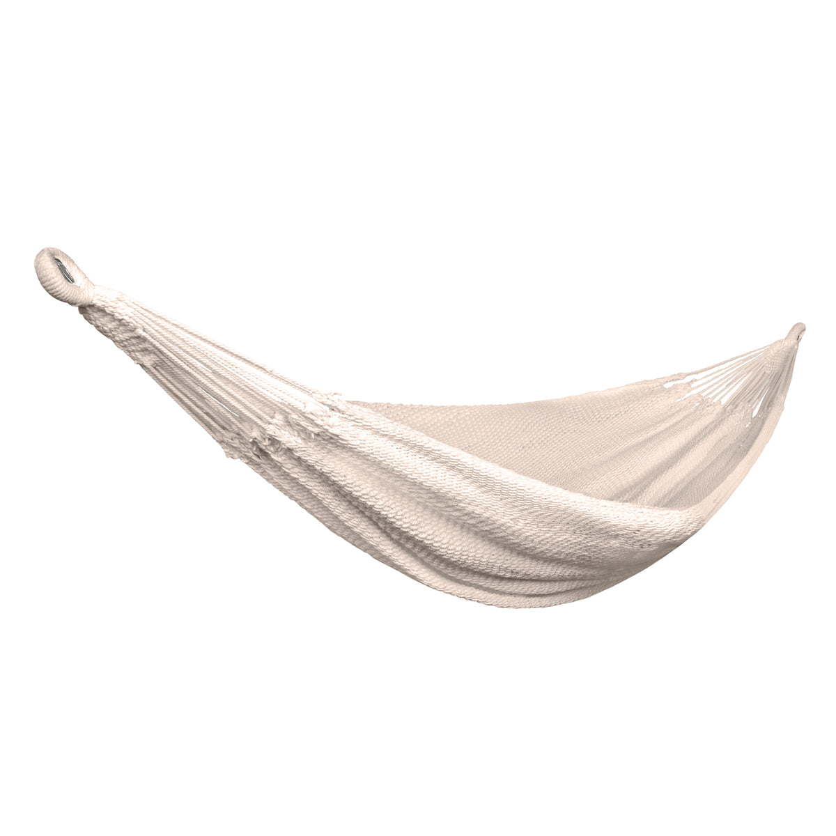 Bliss Hammocks 60-inch Wide Brazilian Style Oversized Rope Hammock with Braided Rope Ends.