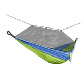 Bliss Hammocks 54-inch Wide Hammock in a Bag with mosquito net and tree straps in the mermaid variation.
