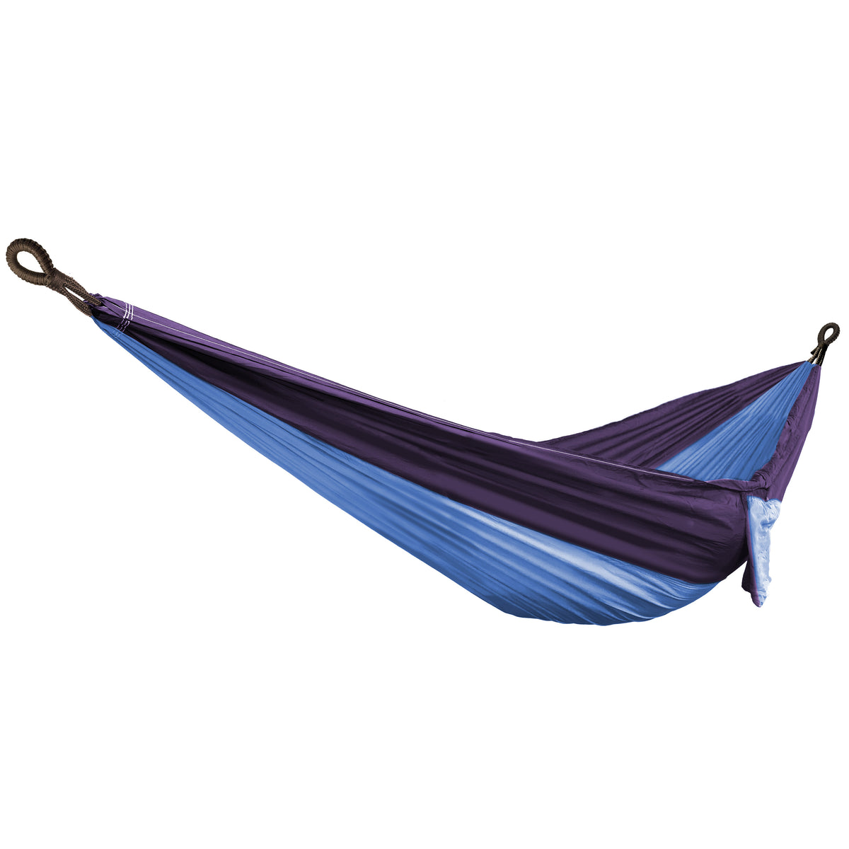Bliss Hammocks Hammock in a Bag with adjustable tree straps in the royal bliss variation.