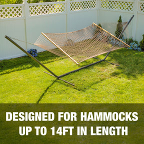 Designed for hammocks up to 14 feet in length.