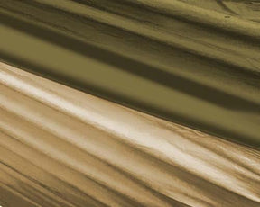 Close-up of the color scheme for the desert variation, showing forest green on top and a sandy color on the bottom.