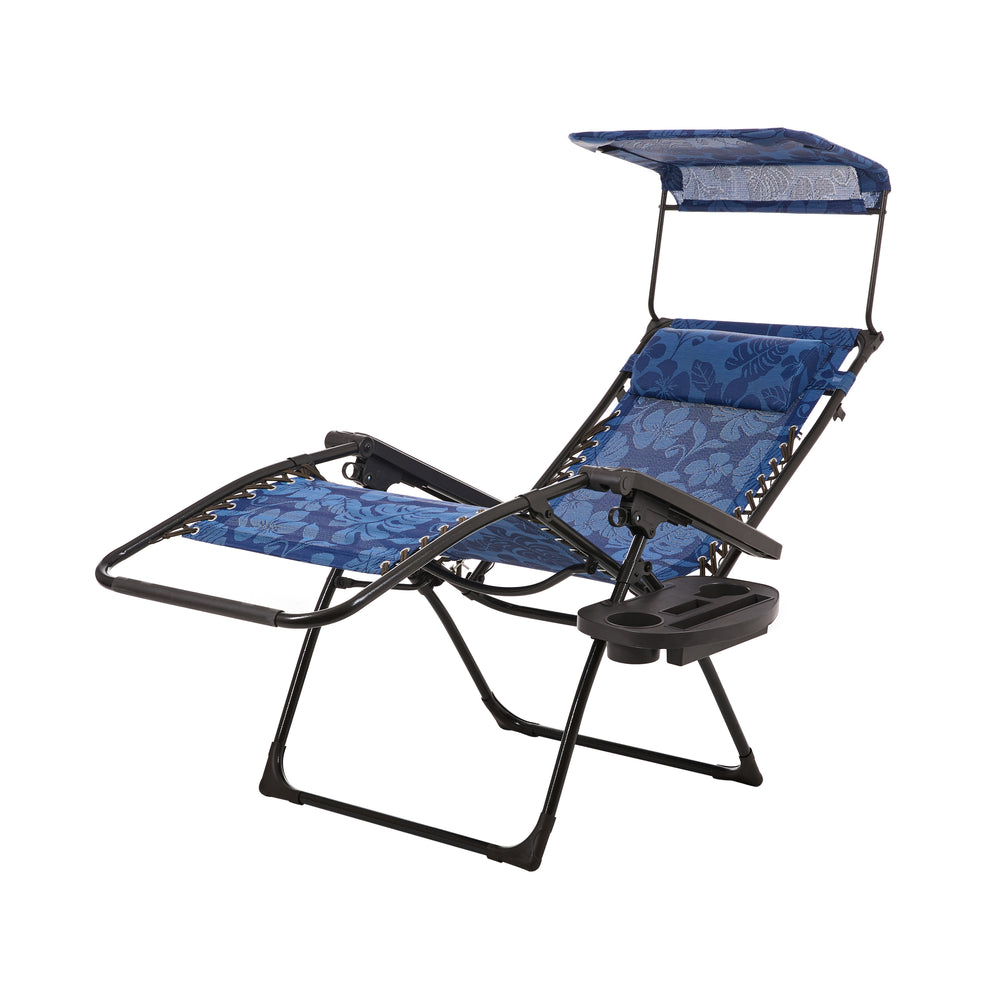 Bliss Hammocks 26" Wide Zero Gravity Chair w/ Adjustable Canopy Sun