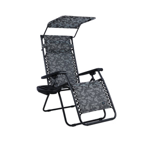 Gravity Free Chair w/ Canopy, Pillow, & Drink Tray | 26-in. Wide | Weather & Rust Resistant | 300 Lb. Capacity