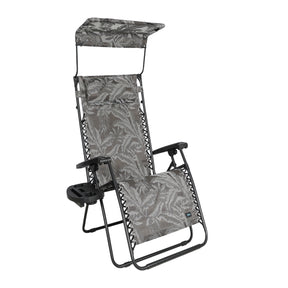 Gravity Free Chair w/ Canopy, Pillow, & Drink Tray | 26-in. Wide | Weather & Rust Resistant | 300 Lb. Capacity