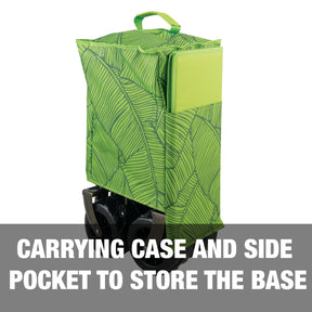 Comes with a carrying case and side pocket to store the base.