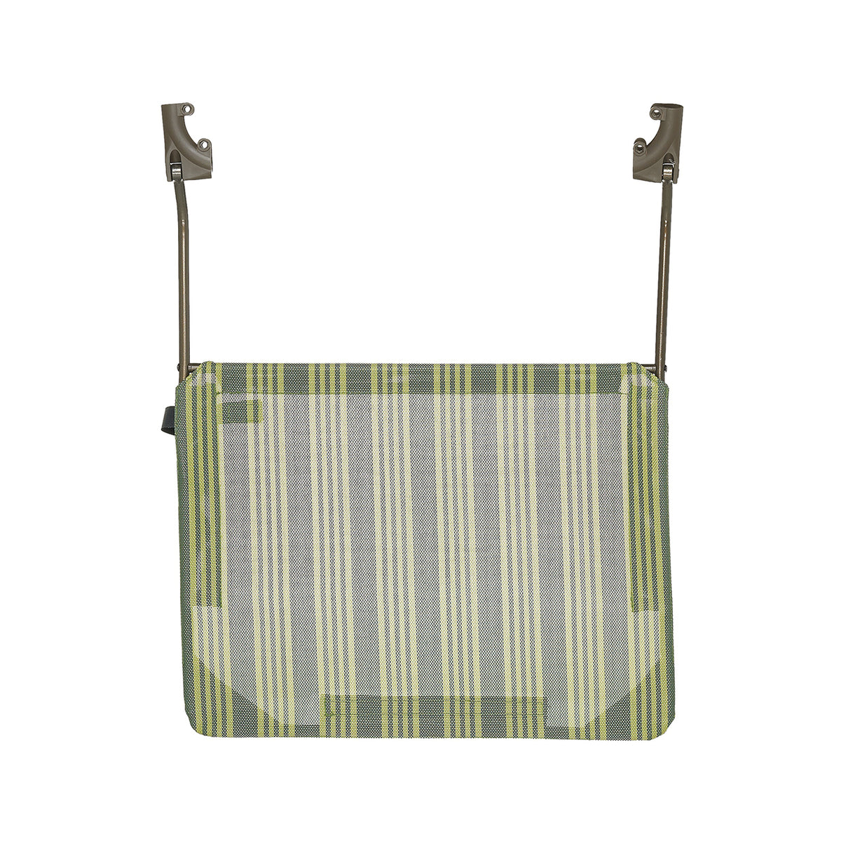 Bliss Hammocks Canopy for Rocking Chair in the green stripe variation.