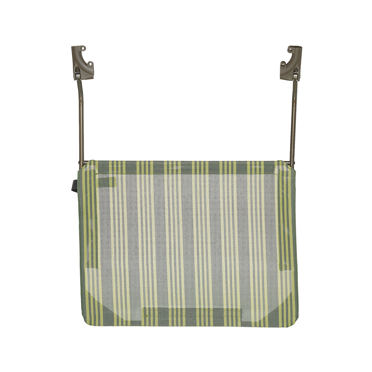 Bliss Hammocks Canopy for Rocking Chair in the green stripe variation.