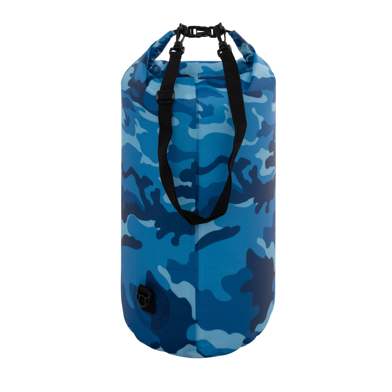 TrailGear 20 liter Heavy-Duty Camouflaged Dry Bag in the blue camo variation.