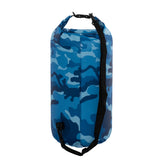 TrailGear 10 liter Heavy-Duty Camouflaged Dry Bag in the blue camo variation.
