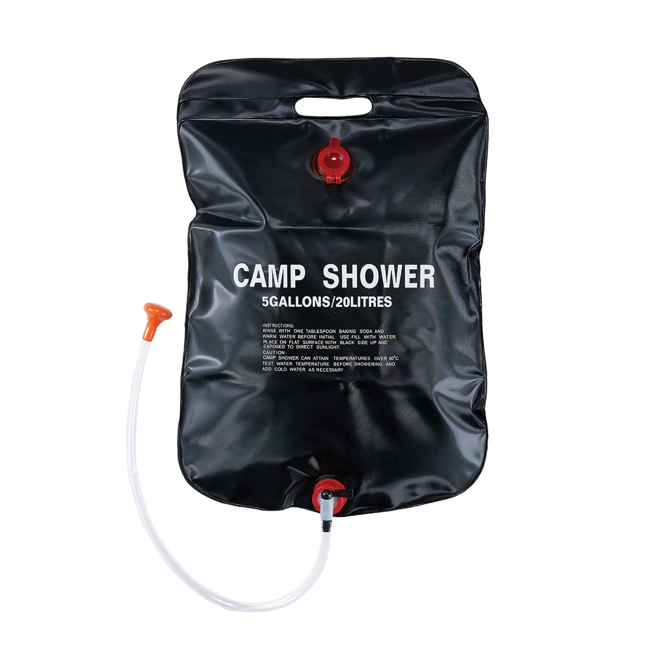 TrailGear 5 gallon Solar Shower Bag with Flexible Hose.