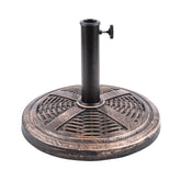 Bliss Outdoors 17-inch cast resin stone Umbrella Base.