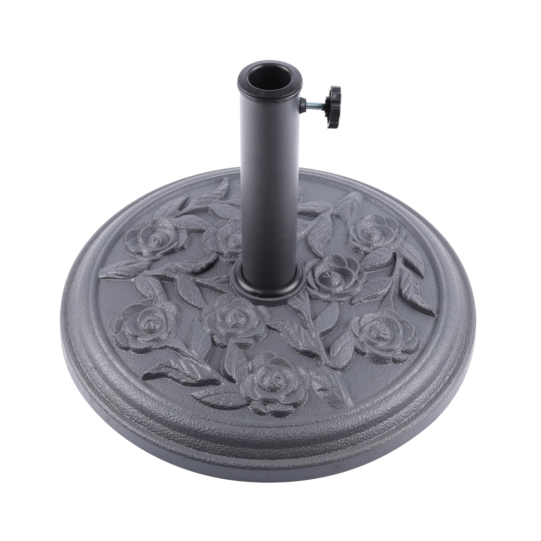 Bliss Outdoors Heavy-Duty Umbrella Base in the rose variation.