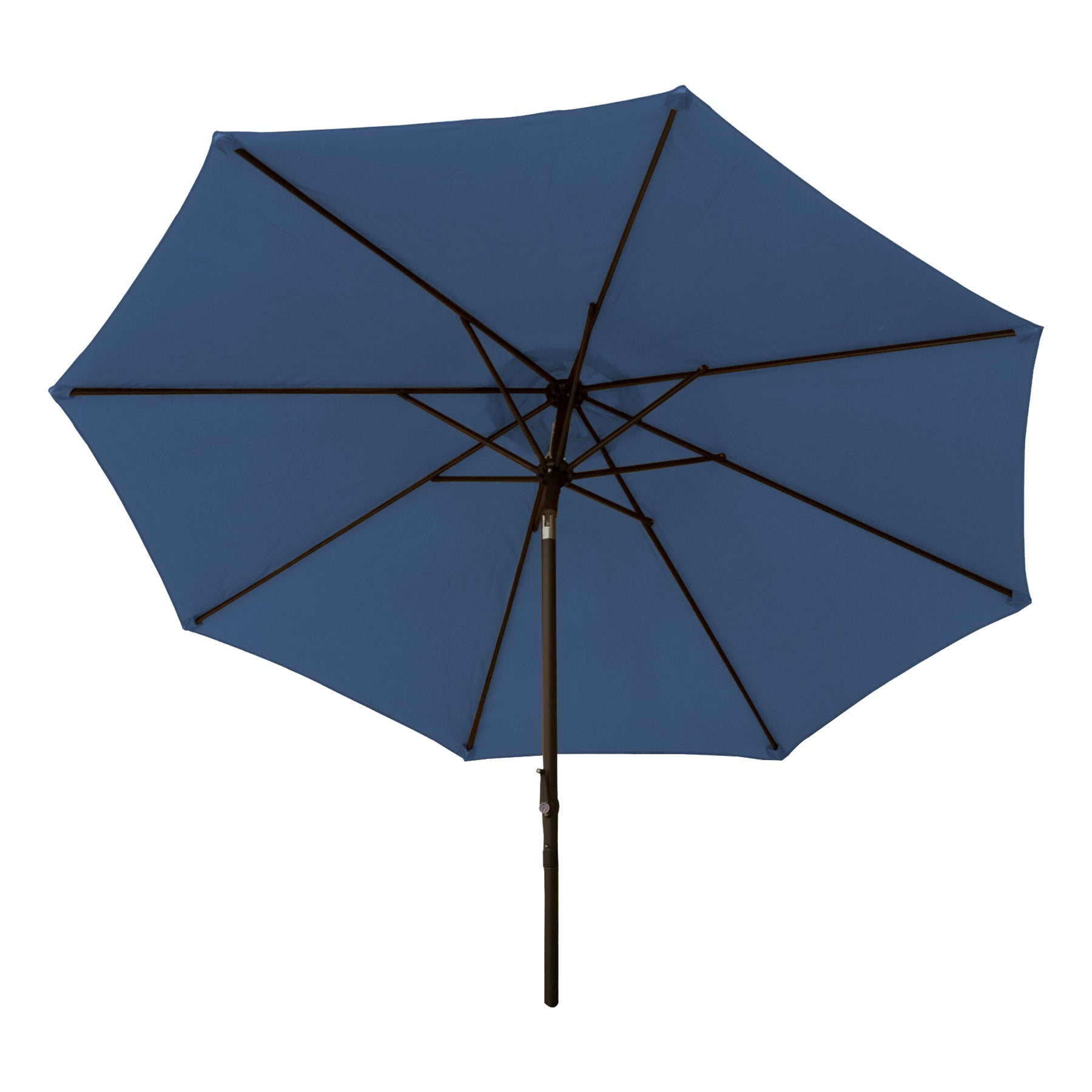 Bliss Outdoors 9-foot Patio Umbrella with Aluminum Pole in the blue variation.