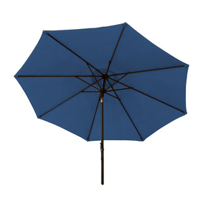 Bliss Outdoors 9-foot Patio Umbrella with Aluminum Pole in the blue variation.